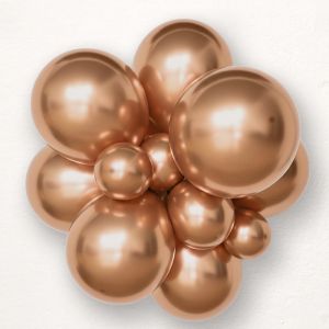 Chrome Latex balloon Copper package of 50 pcs. 607