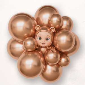 Chrome Latex balloon Copper package of 100 pcs. 607